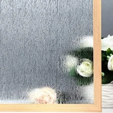 VELIMAX Rain Glass Window Film Privacy Static Window Clings  Assorted Sizes 