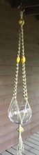 New Natural Jute With Ceramic Beads Vintage Style Macrame Plant Hanger