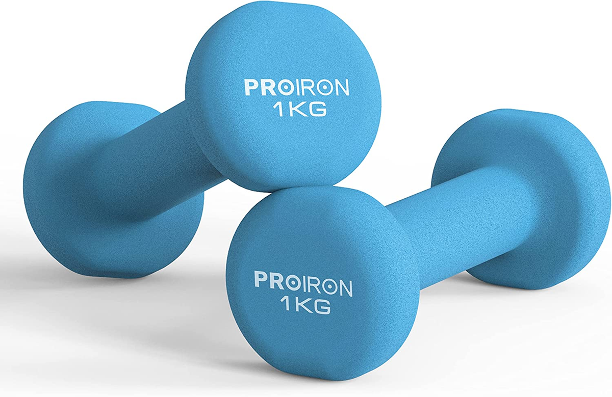 PROIRON Dumbbells Anti-Slip Neoprene Dumbbell Soft-Touch Grip Hand