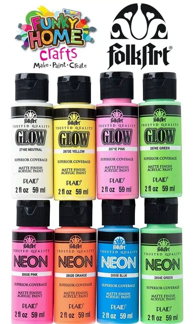 6 oz. Glow In The Dark Paint - White - Craft Warehouse