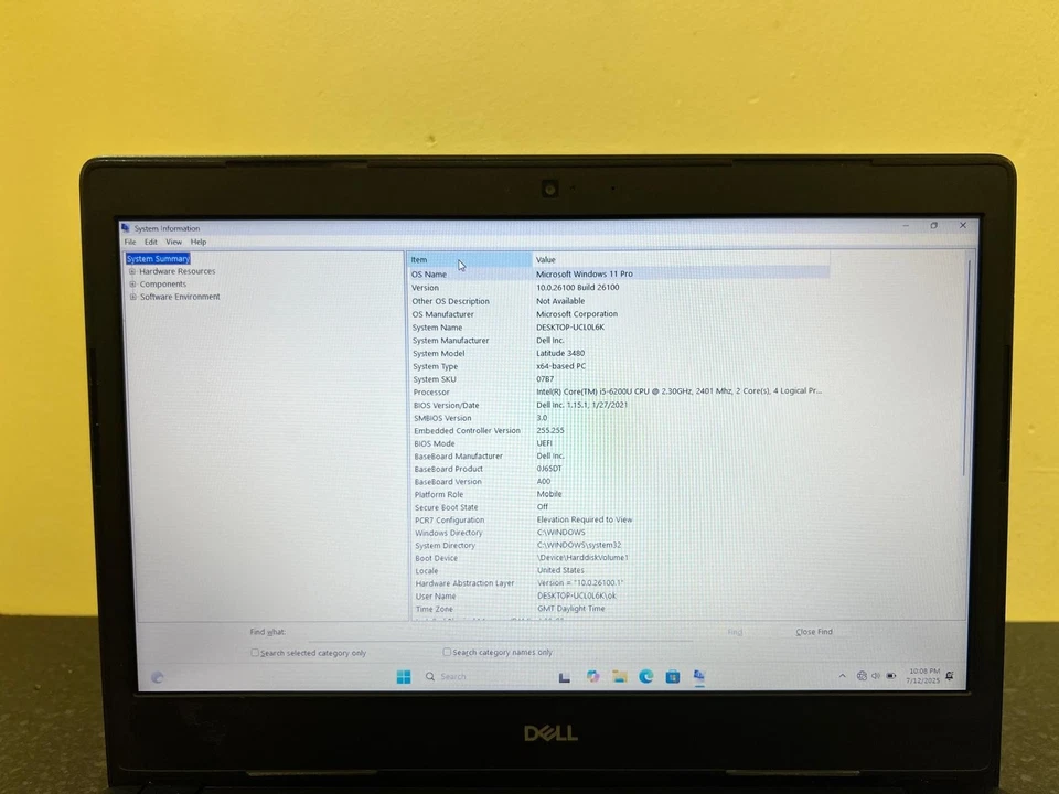 Windows 11 Dell Latitude 3480 CORE i5 6th Gen Laptop 16GB RAM 256GB NVMe - Image 3 of 4
