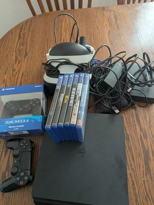 Sony PlayStation 4 (500 GB) Console  + PlayStation Vr + Games + Two Controllers 