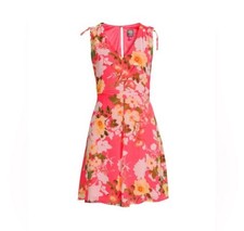 Vince Camuto Sleeveless Floral Chiffon V-Neck Fit & Flare Dress Size 6 NWT