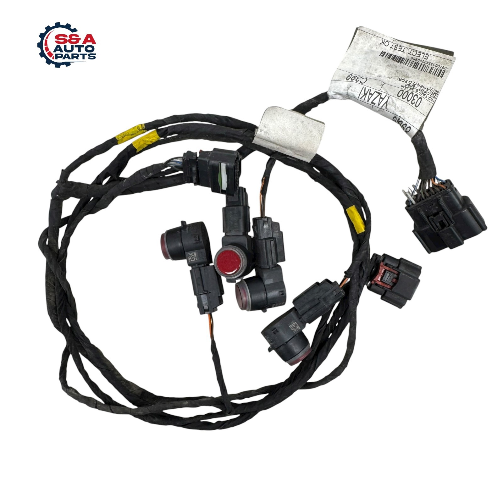 Maserati Quatt GHIBLI 2014-2019  Rear Bumper Parking Sensor Wiring Set 4 PCS OEM