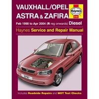 Opel Astra Zafira Vauxhall 1998-04.2004 Diesel Werkstatthandbuch Haynes