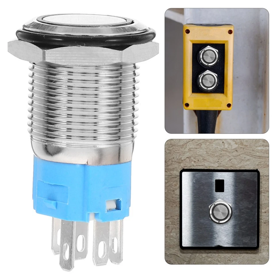  Interruttore di accensione del veicolo Interruttore a pulsante per auto da 16 - Immagine 2 di 4