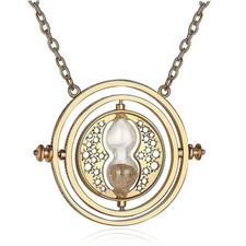 Harry Potter Time Turner Necklace Hermione Hourglass Pendant-Unisex Style