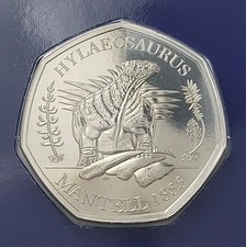 2020 Dinosaur Hylaeosaurus Brilliant Uncirculated UK Fifty Pence 50p coin