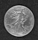 1942 Walking Liberty, silver Half-dollar, circulated, ungraded
