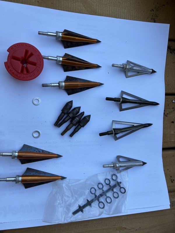 Archery Mixed Broadheads & Accessories Lot