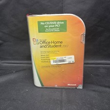 Microsoft Office Home and Student 2007 Word Excel PowerPoint w Key