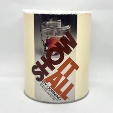Vintage Corning Ware "Show It All" Round Container 1.0 Liter Original Box #6210