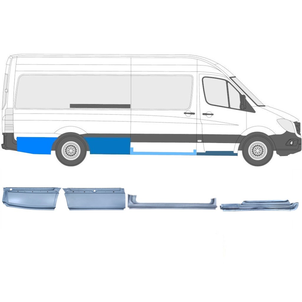 Repair panel set for Volkswagen Crafter 2005-2017 / Right