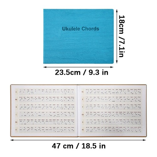 Ukulele Chords Portable Art Book Beginner Practice Musical Instrument Access TPG - Picture 2 of 15