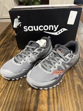 Saucony Excursion TR14 Gray/Coral Mesh Trail ...