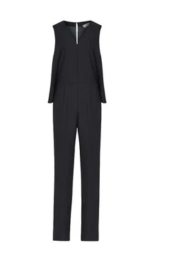 Reiss Marty V Neck Jumpsuit Pantalon Set Bleu Marine Femme Tg XS / S - Photo 1/4