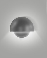 LED Wandleuchte AußEn Dunkelgrau Aluminium IP54 H:15,3 Cm 3000 K Terrasse