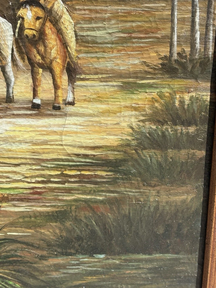 Charles Damrow Giclée Oil Painting 27”x30” ‘Adobe Ranch’ Southwestern - Image 4 of 4