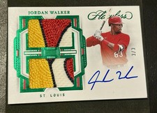 2023 Panini Flawless Jordan Walker Emerald Player Used RPA 3/3 RC Cardinals