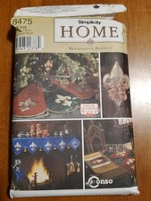 Simplicity Sewing Pattern 8475 CHRISTMAS Decorations, Renaissance