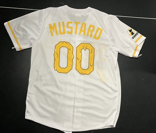 Kansas City Royals Hot Dog Derby Mustard Yellow Jersey, Size Adult Mens M - Imagen 3 de 3