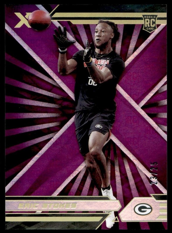 2021 Panini XR PURPLE Eric Stokes Rookie 23/25 Packers #125 A6