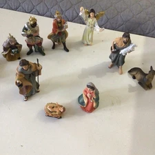 Vintage Nativity Manger Scene Figurines Christmas Figures for Manger