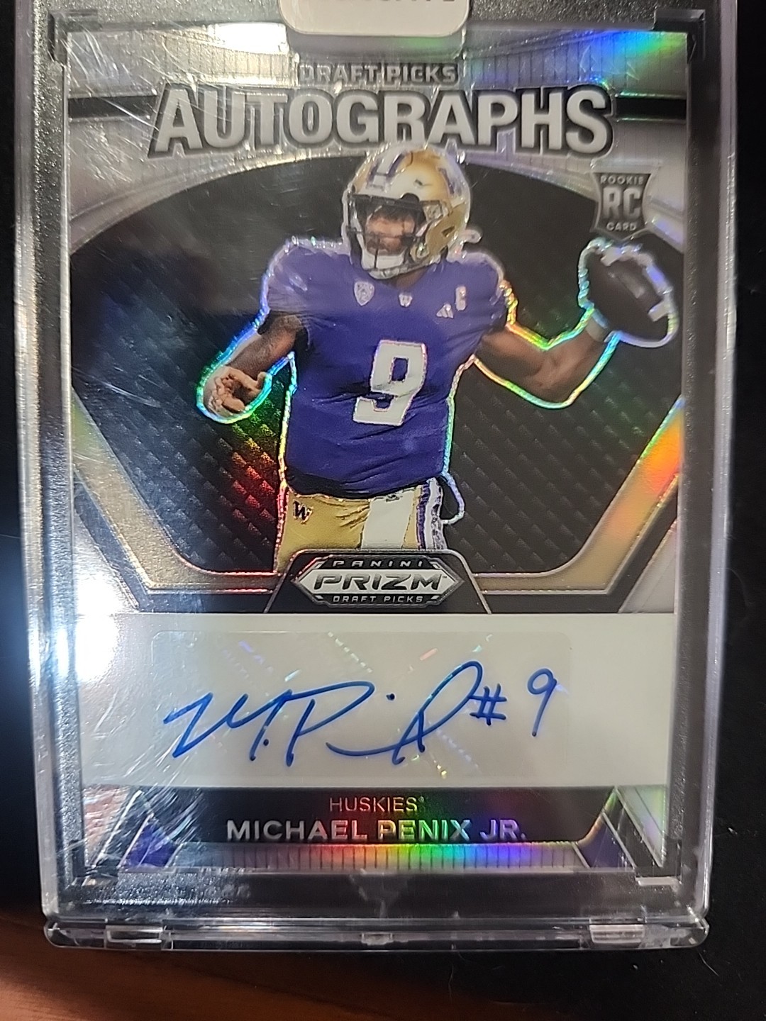 2024 Panini Prizm - Draft Picks Autographs Michael Penix Jr. #DPA-MPJ Silver RC