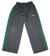 Nike Boys Size 5 Gray Green Track Pants