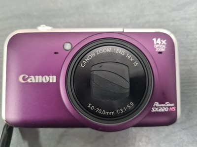 Canon Powershot SX220 HS Digitalkamera, 12,1 MP, 14 x Opt. Zoom, lila