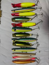 13 piece set of poppers, etc. Spike lure, un, bulk sale