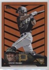 2023 Topps Update Orange & Black Foil Drew Maggi #US26 1b1g