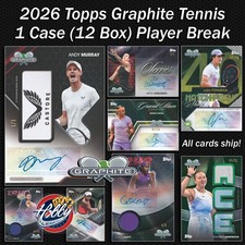 Maria Sharapova 2026 Topps GRAPHITE TENNIS 1 Case (12 Box) PLAYER Break#6
