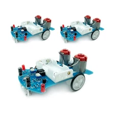 3Pcs EI Electronic Intelligent Tracking Cart Kit Electronic Practice Kit for Stu