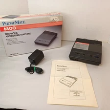 Phonemate Answering Machine Model 6800 With Original Box Cord And Manual
