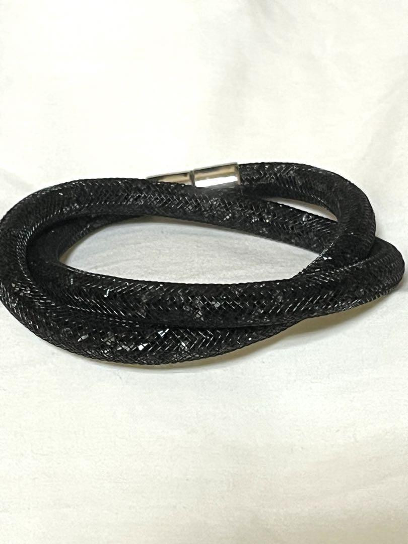 Swarovski Stardust Bracelet, Crystal Mesh, Bangle Choker, Used