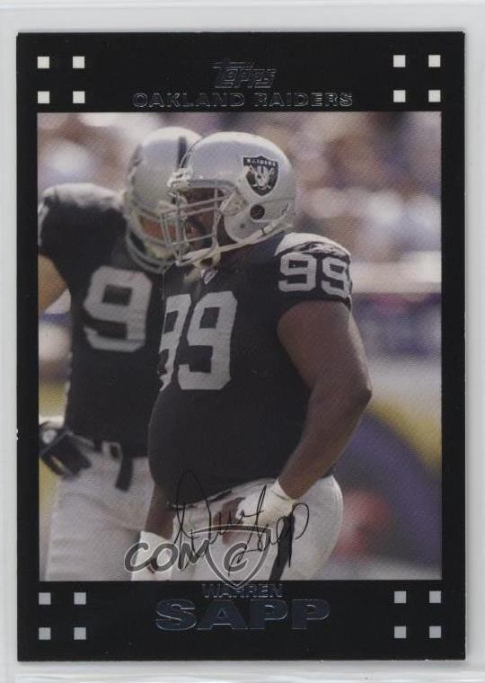 2007 Topps Warren Sapp #265 HOF 9zy