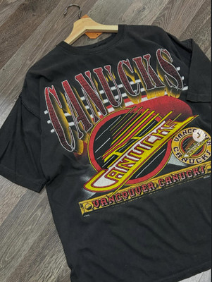 NHL Vancouver Canucks Stanley Cup Champs black color shirt reprint VK10975