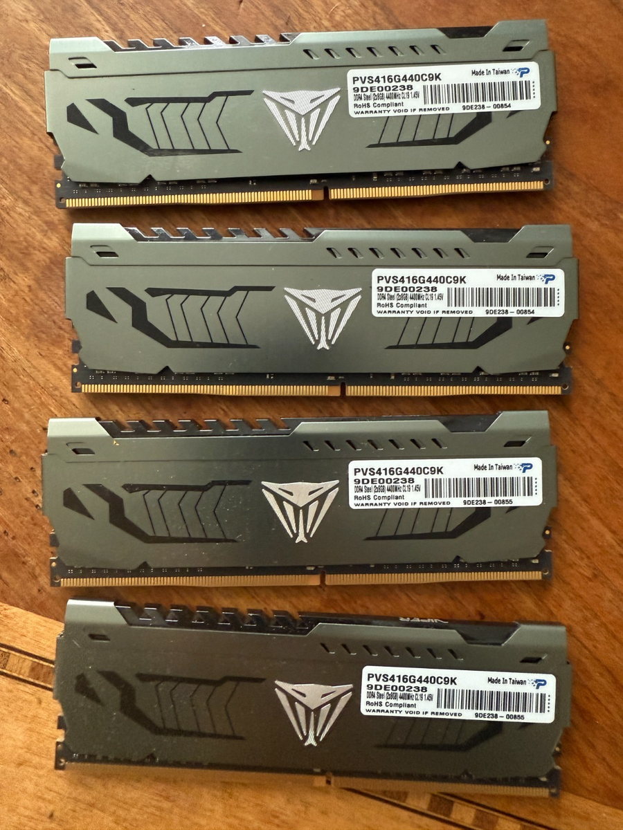 Patriot Viper Steel 16GB (2 x 8GB) PC4-35200 (DDR4 4400) Memory