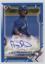 2021 Bowman Paper Prospect Blue Border /150 Alberto Rodriguez #PAPR-AR Auto 19fv