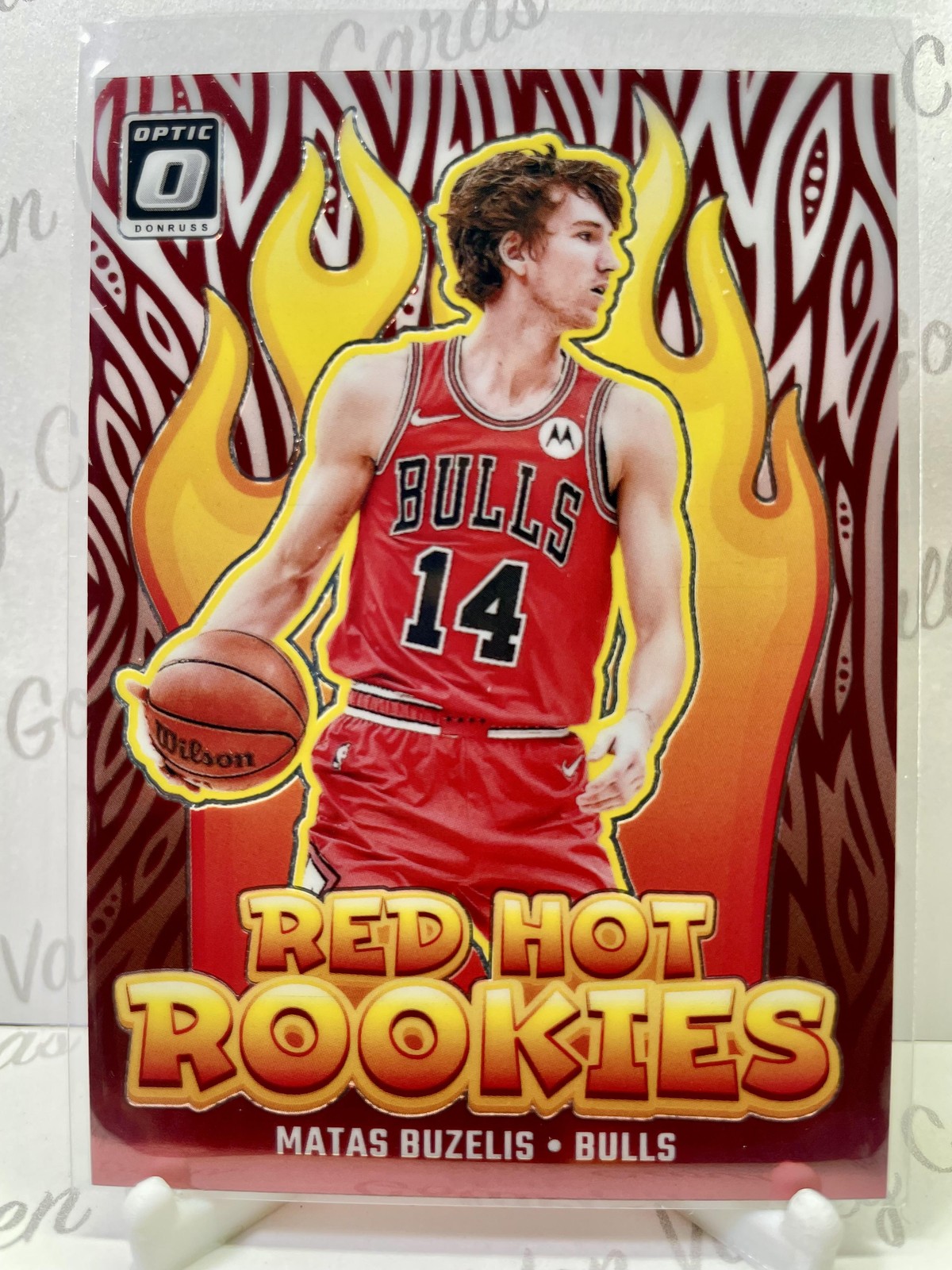 2024-25 Donruss Optic Red Hot Rookies #1 Matas Buzelis Chicago Bulls
