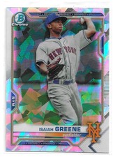 2021 Bowman #BCP-62 Isaiah Greene Chrome Prospects Atomic Refractor