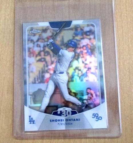 2024 Topps Shohei Ohtani 50 50 CHROME REFRACTOR HR #30 Card #53