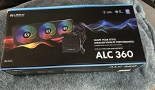 LIAN LI ALC360 AIO Water Cooling System for Desktop w/ 3x120mm PWM Fans, Black-