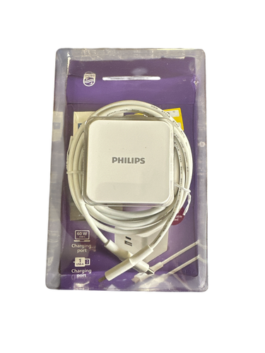 Philips 67,5 W AC GaN Kit di ricarica: caricatore da parete USB-C e cavo da 6' - Foto 2 di 4