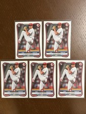 2026 Bowman Chase Burns Rookie Card RC #3 Cincinnati Reds Lot of 5 Base Cards