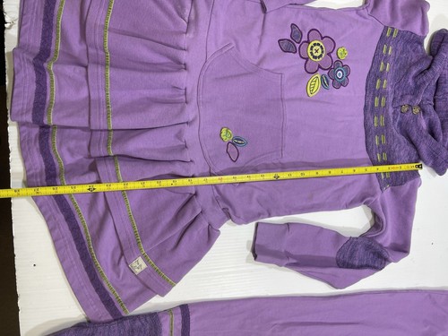 Naartjie Mädchen Jugend lila 100 % Baumwolle Langarm Kapuze Anzughose 2-teiliges Set 10 - Bild 6 von 19