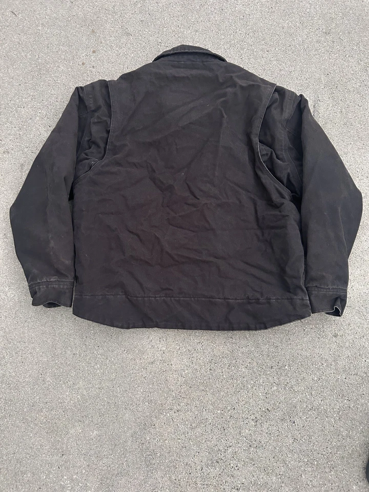 Chaqueta de trabajo John Deere C&B Operations Idaho Region negra pato para hombre XL Foto 2 de 4