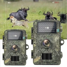 2PK Wildlife Hunting Trail Camera HD 1440P Night Vision Motion Sensor Waterproof