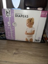 Member's Mark Premium Baby Diapers, Size 5 27 Pounds , 160 Count